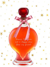 Merry Christmas "Gin Girls" Friends Gift - Heart with Strawberry Gin 200ml