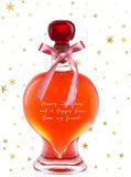 Merry Christmas "Gin Girls" Friends Gift - Heart with Strawberry Gin 200ml