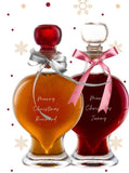 Heart Pair Couples Festive Gift Set | Toffee Vodka & Sloe Gin | 2 x 200ml