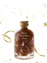 Secret Santa Funny Office Gift under £10 - Skull with Christmas Spirits