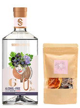 SOBER SPIRITS Non-Alcoholic 0.0% GIN (50cl) and INFUSE Pink Me Cocktail Mocktail Infusion Bags with Garnish