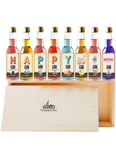 Happy 80th Birthday Gin Selection Gift Set - 8 Gin Flavour Varieties - (Pack of 8)
