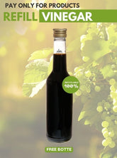 Refill Vinegar - Free Recycled Glass Bottle