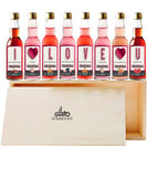 Premium Miniature Flavoured Cocktails Tasting Gift | I Love You Selection Box | 40ml Each (Pack of 8)