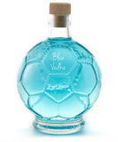 Vodka Gift for Team Blue | Unique Football Shaped Glass Bottle with Sapphire Vodka | 200ml | 39% ABV