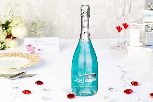 Shimmering & Colour Changing Sparkling Blue Vodka Gift - Pearl Paradise 700ml - 17.5%