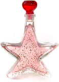GIN GIFT - PINK GIN WITH 22 CARAT GOLD FLAKES IN STAR BOTTLE - 20%