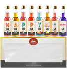 Happy 80th Birthday Gin Selection Gift Set - 8 Gin Flavour Varieties - (Pack of 8)