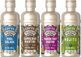 Pre-mixed Ready made Cocktails 100ml each.  (Pack of 4) Pina Colada, Mojito, Espresso and Passion Fruit Martini