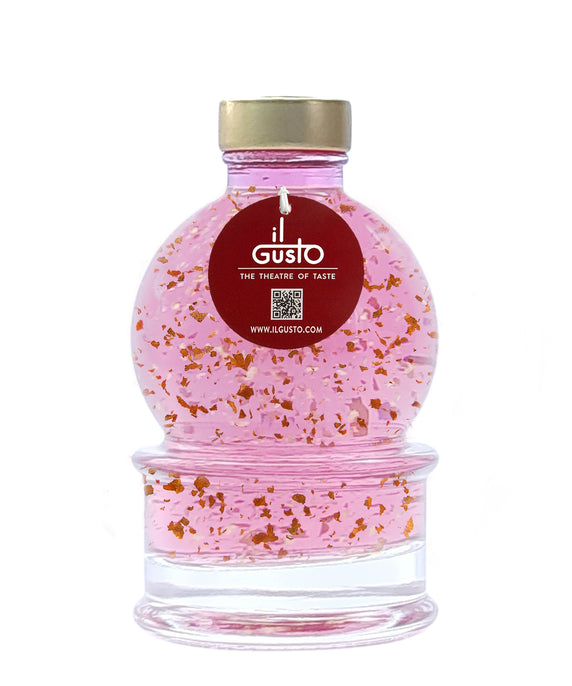 Snow Globe Winter Pink Gin Liqueur with 22kt edible gold - 200ML - 18% VOL