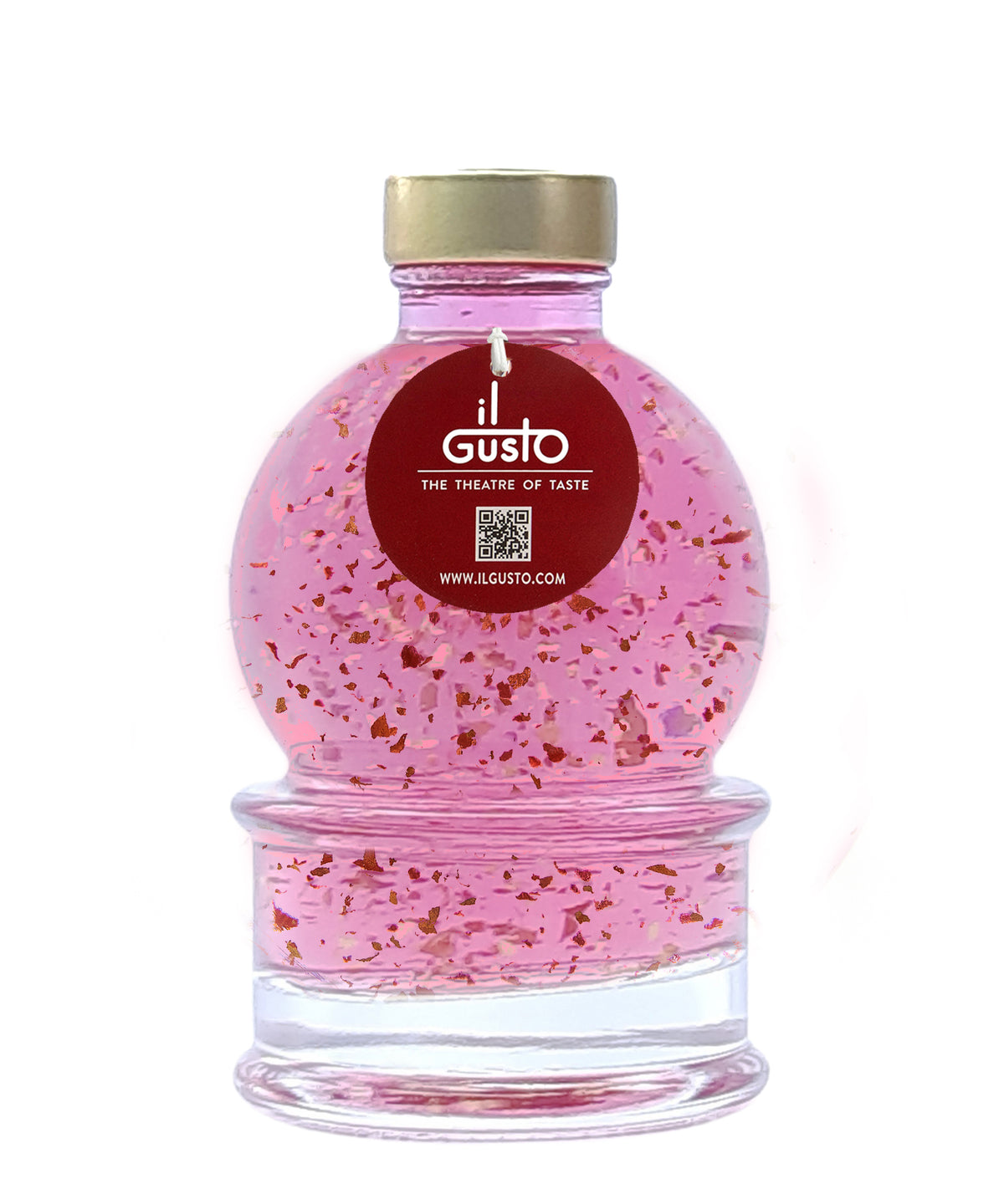 Snow Globe Pink Vodka Liqueur with 22kt edible gold - 200ML - 20% VOL