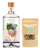 SOBER SPIRITS Non-Alcoholic 0.0% GIN (50cl) and INFUSE Pink Me Cocktail Mocktail Infusion Bags with Garnish