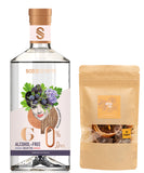 SOBER SPIRITS Non-Alcoholic 0.0% GIN (50cl) and INFUSE Pink Me Cocktail Mocktail Infusion Bags with Garnish