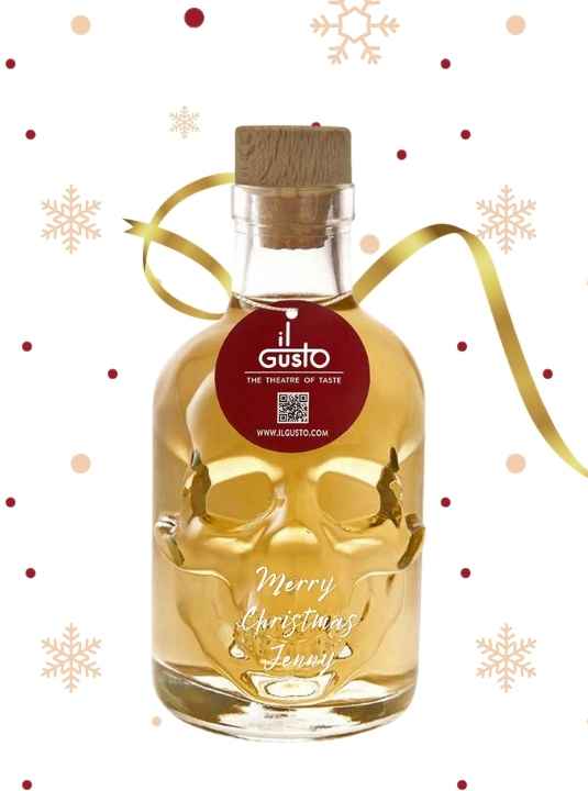 Christmas Tequila for the Party Host - Skull with Salted Caramel Tequila 500ml | 35% ABV