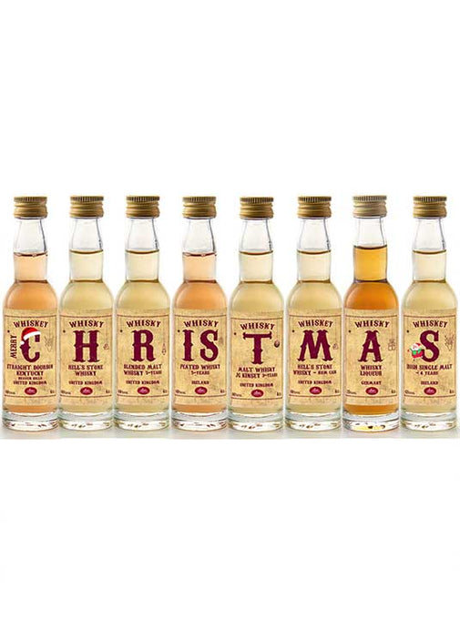 Christmas Gift Ideas - Whisky Tasting Gift Set - UK - Ireland - USA - In Presentation Box - Pack of 8 - 46%