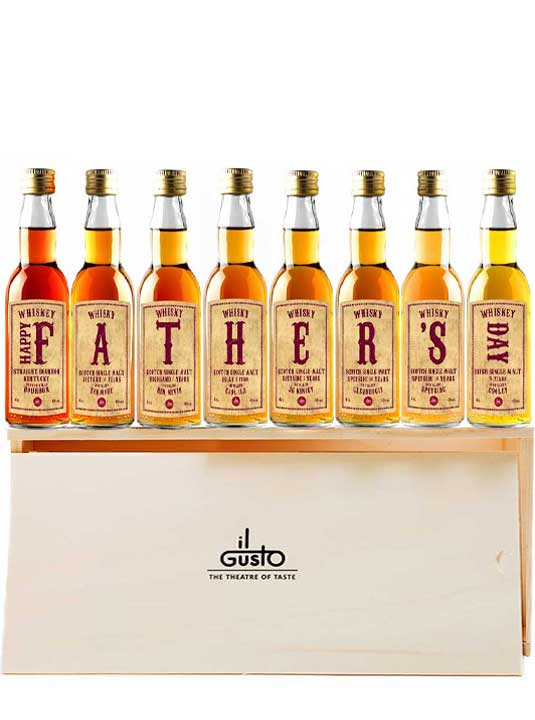 Miniature Father's Day Whisky Gift Set ( Pack of 8 x 40ml )