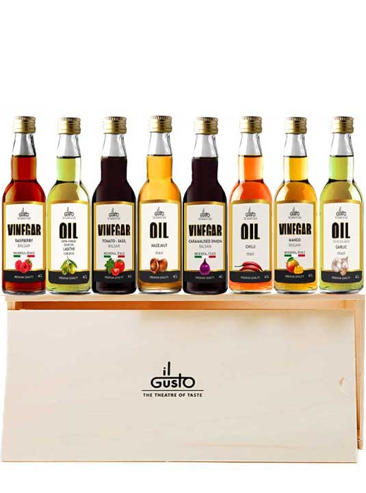 Miniature Oils & Vinegar Gift Set ( Pack of 8 x 40ml )