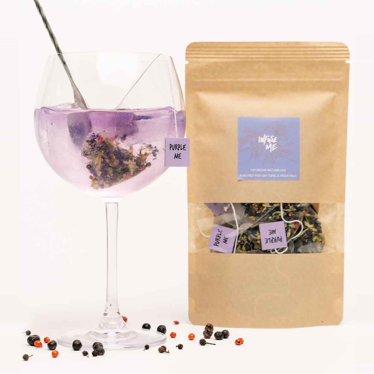PURPLE ME - Peppery & Floral infusion discovery pack - 6 Bags