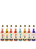 Happy 80th Birthday Gin Selection Gift Set - 8 Gin Flavour Varieties - (Pack of 8)