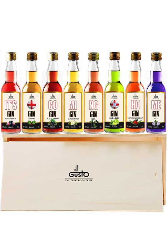 Miniature Gin Gift Set 40 ml (Pack of 8) - Limited Edition - It's Coming Home