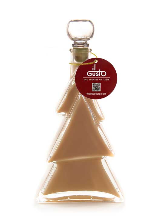 Vanilla Chocolate Liqueur in 3D Christmas Tree Shaped Glass Bottle - 200ML - 18%Vol