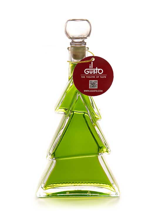 Apple Vodka in 3D Christmas Tree Shaped Glass Bottle - 200ML - 17.5%vol
