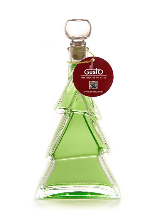 Lime Basil Gin in 3D Christmas Tree Shaped Glass Bottle - 200ML - 25%vol