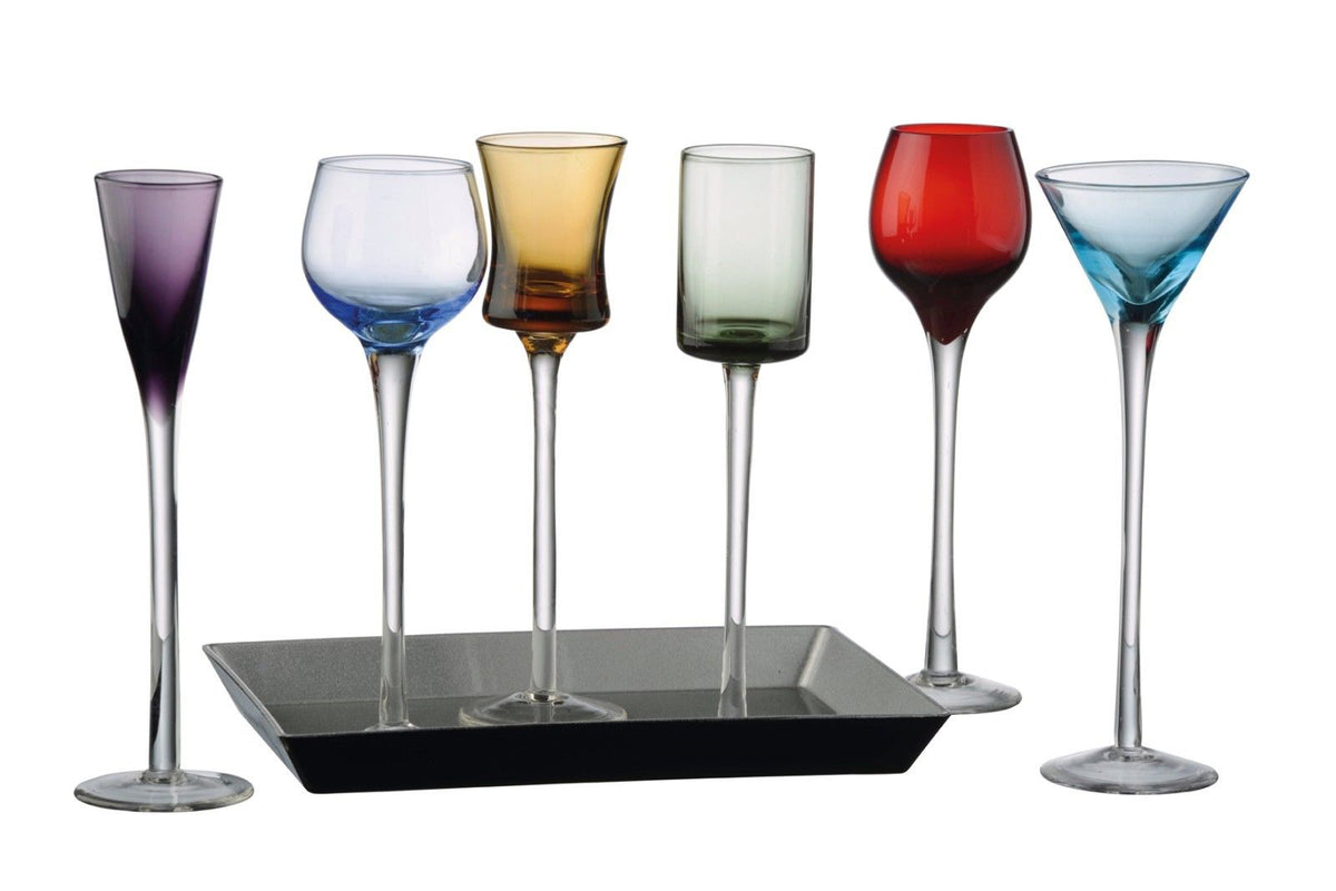 7 Piece Long Stem Liqueur Set