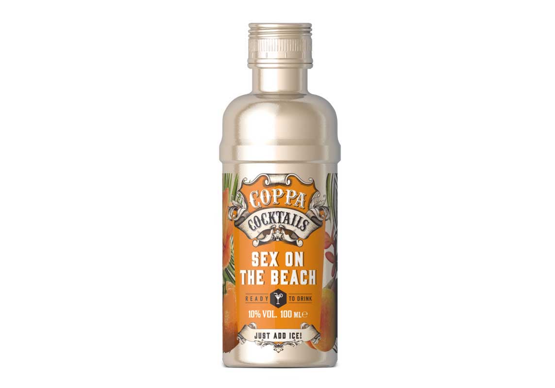 Premium Ready-to-Drink Coppa Cocktails Sex on the Beach - 100ml | 10% vol