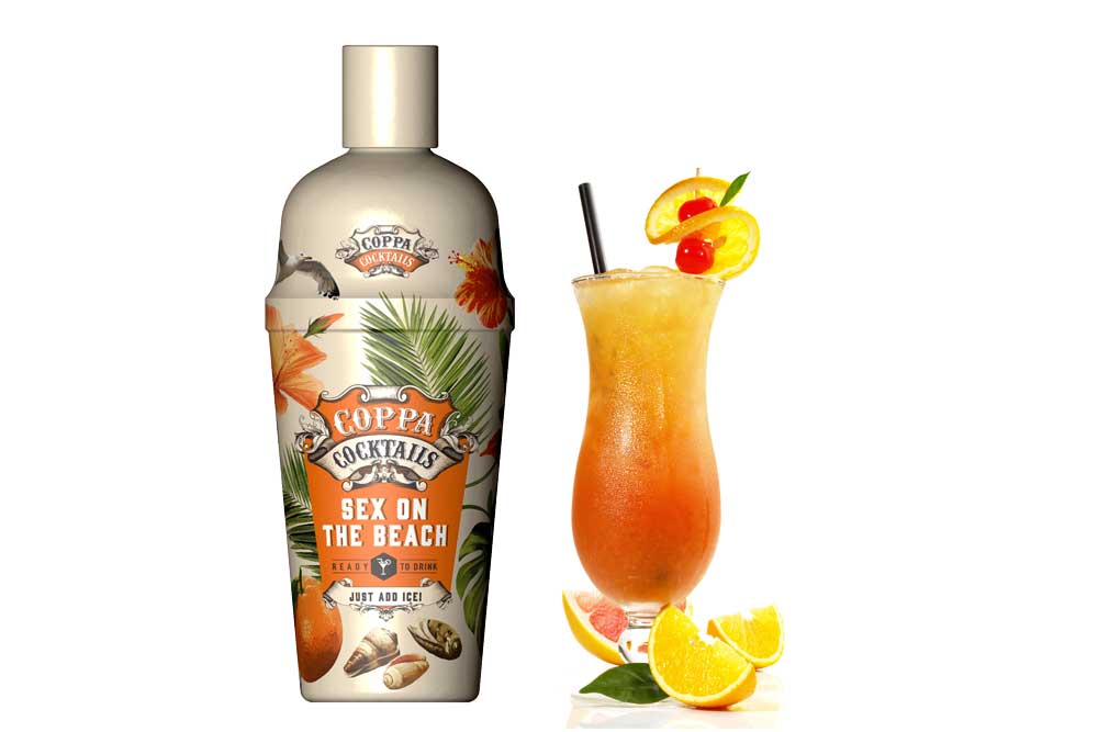 Premium Ready-to-Drink Coppa Cocktails Sex on the Beach - 700ml | 10% vol