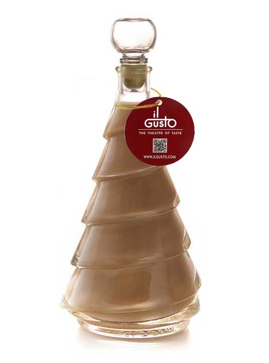 Salted Caramel Liqueur in Round Christmas Tree Shaped Glass Bottle - 200ML - 17%Vol