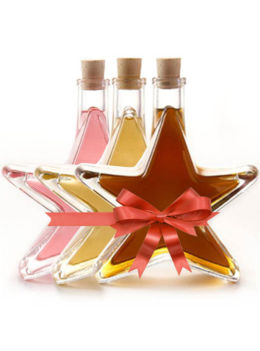 Star Liqueur Set 100ml x 3 (Vineyard Peach Liqueur - Christmas Liqueur - Pink Vodka)