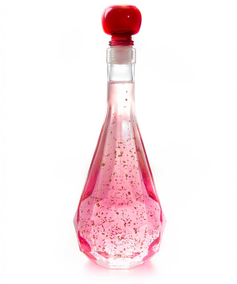 Snow Globe Crystal Pink Vodka Liqueur with 22kt edible gold - 500ML - 20% VOL