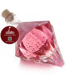 VODKA GIFT - PINK VODKA WITH 22 CARAT GOLD FLAKES IN DIAMOND BOTTLE - 200ml - 18%