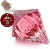 VODKA GIFT - PINK VODKA WITH 22 CARAT GOLD FLAKES IN DIAMOND BOTTLE - 200ml - 18%