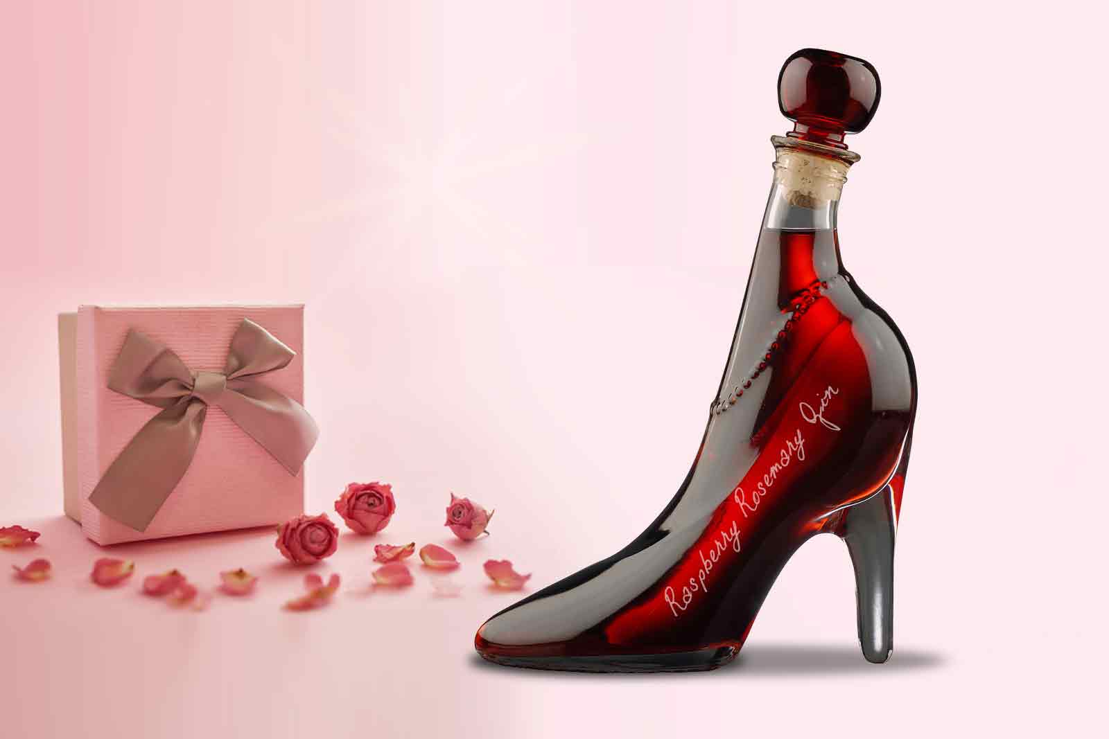 Lady Shoe with RASPBERRY, ROSEMARY GIN