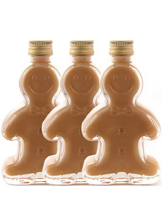 Gingerbread Man Creamy Liqueur Set 50ml x 3 Stocking Fillers