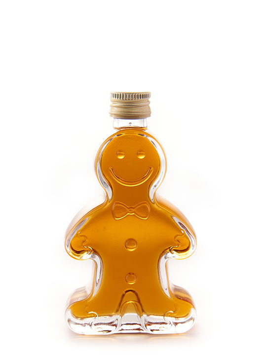 Spiced Rum in Gingerbread Man Shaped Glass Bottle - 40%Vol
