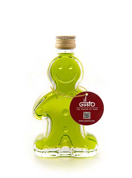 Lemon Vodka in Gingerbread Man Shaped Glass Bottle - 17.5%vol