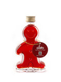 Raspberry Vodka in Gingerbread Man Shaped Glass Bottle - 15%vol
