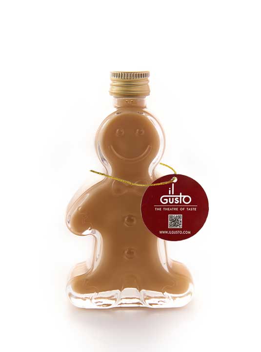 Whisky Cream Liqueur in Gingerbread Man Shaped Glass Bottle - 17%Vol