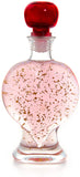 GIN GIFT - PINK GIN WITH 22 CARAT GOLD FLAKES IN HEART BOTTLE 500ml - 20%