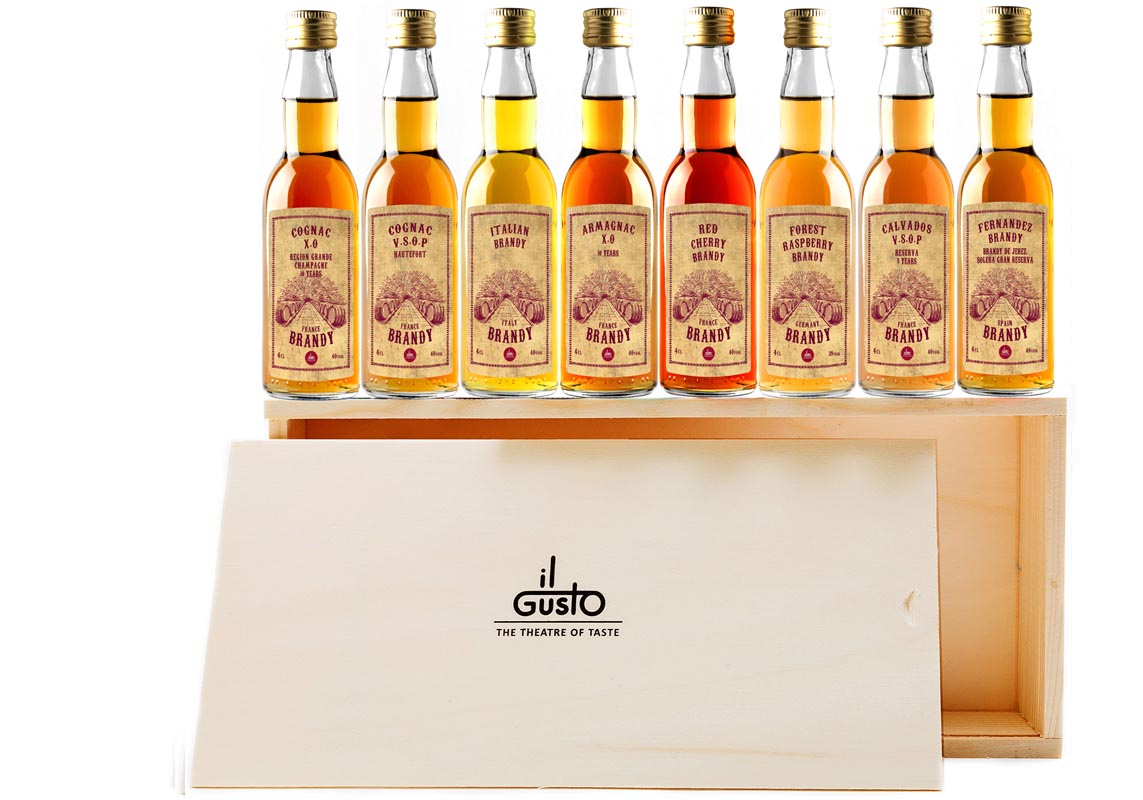 Miniature Brandy Gift Set ( Pack of 8 x 40ml )