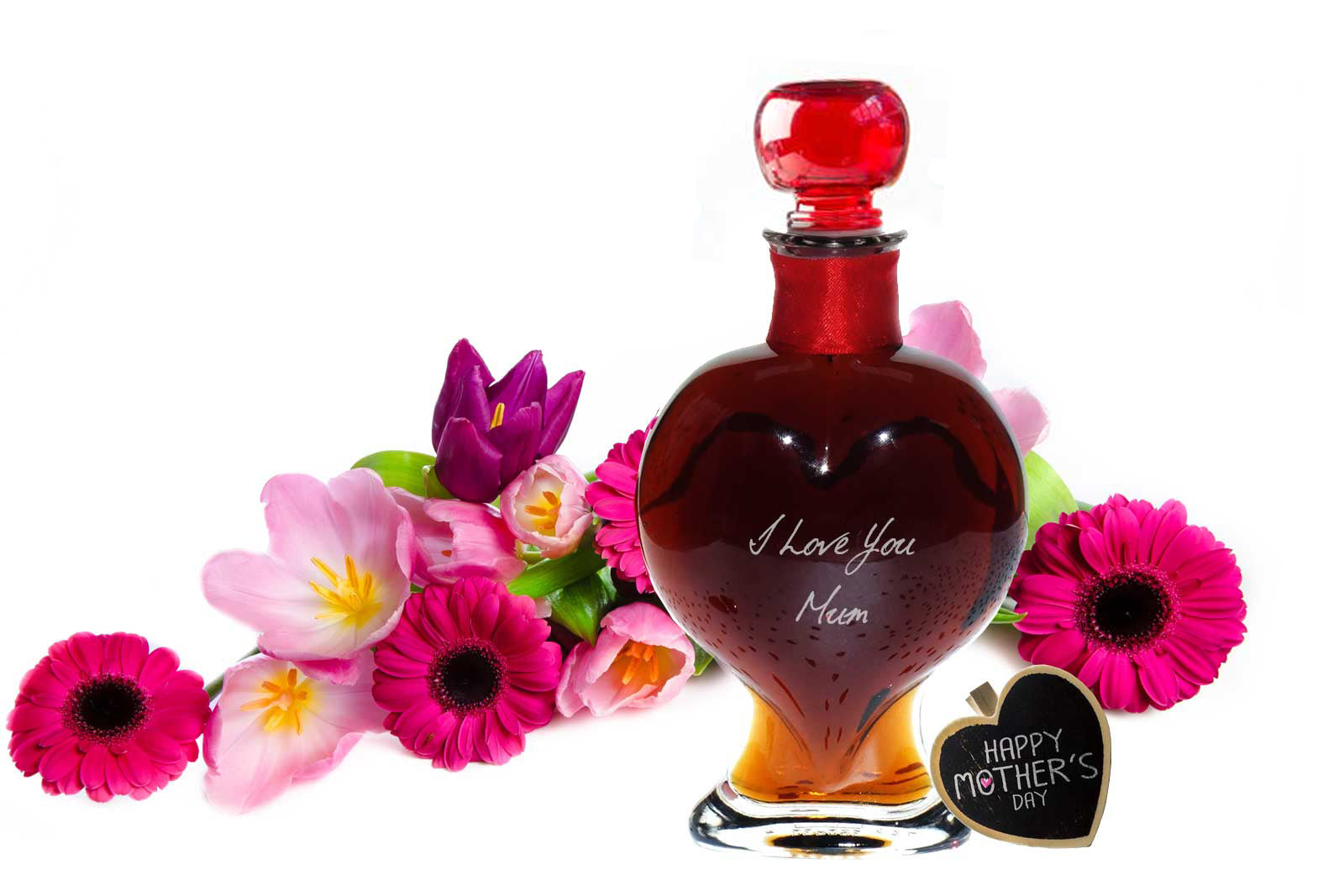 Heart Decanter with Sour Cherry Vodka