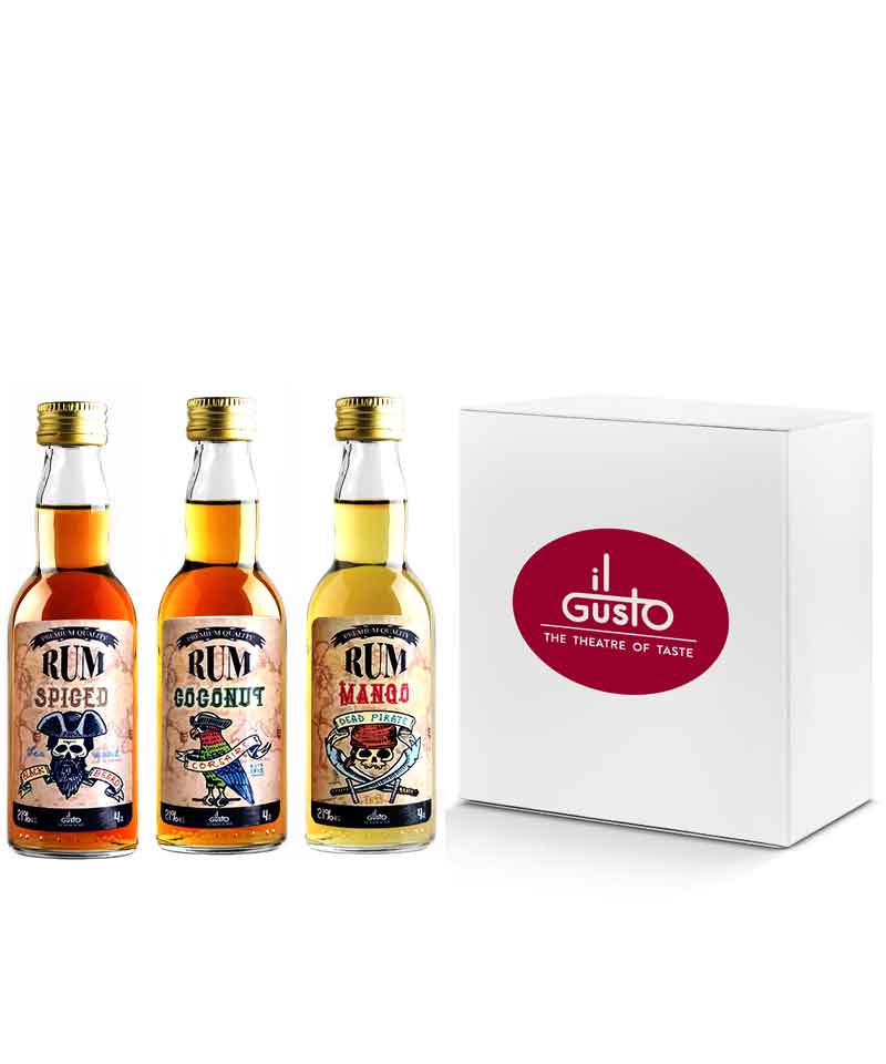 Rum Gift | Miniature Box - Pack of 3 | 60ml | 40%