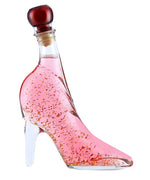 Pink Vodka Gift with Edible 22 carat gold flakes in Lady Shoe 350ml
