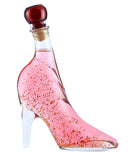 Pink Vodka Gift with Edible 22 carat gold flakes in Lady Shoe 350ml