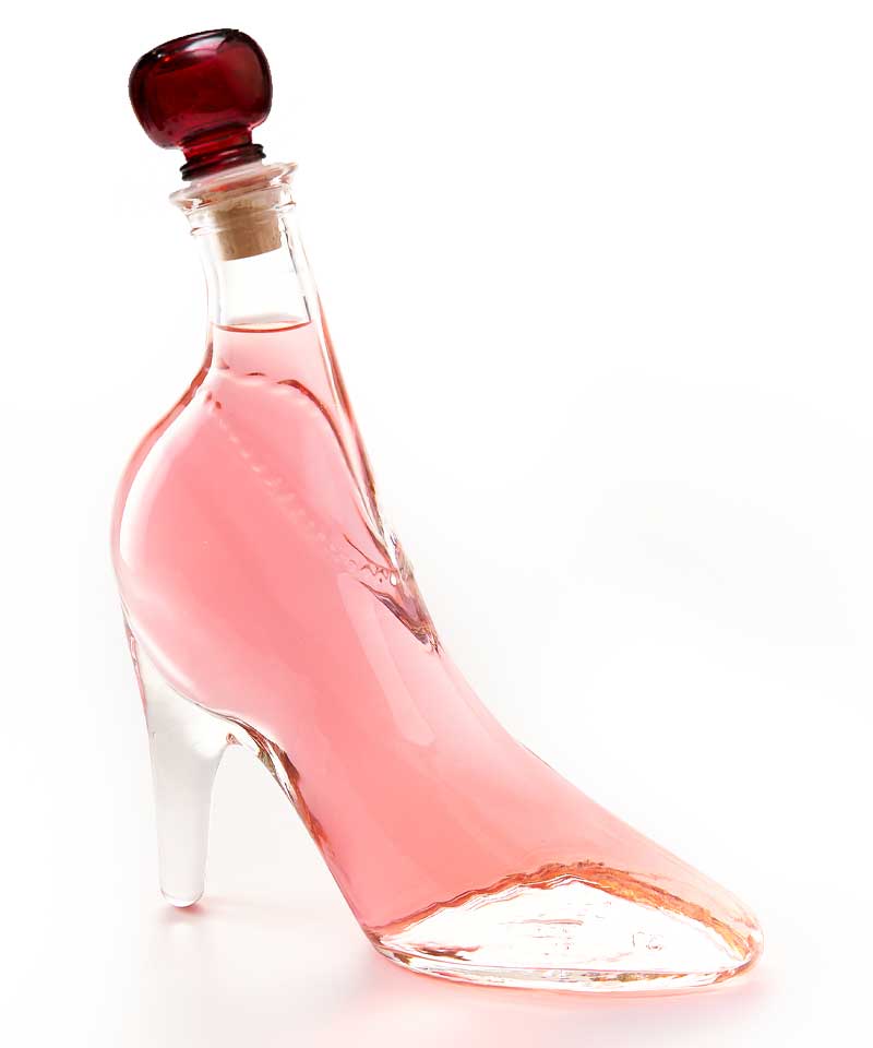Pink Gin Gift | Lady Shoe Shaped Glass Bottle | 350ml | 40%
