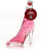Vodka Gift - Lady Shoe Shaped Glass Bottle with 22 Carat Gold Flakes - 40ml - 36% (Pink Vodka)