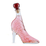 Pink Vodka Gift with Edible 22 carat gold flakes in Lady Shoe 350ml